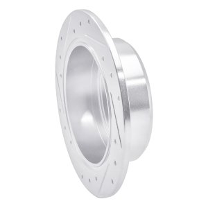 Lexus ES300 Brake Rotor (1) - Rear Right - R1 Concepts - Drilled & Slotted - Silver - `92-`03